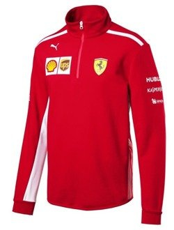 Mens Scuderia Ferrari F1 Half Zip Fleece
