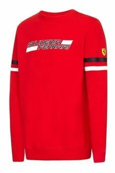 Bluza Ferrari męska z długim rękawem Ferrari F1 Crew Sweat czerwona
