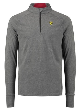 Scuderia Ferrari F1 Long Sleeve Midlayer Zip Tee