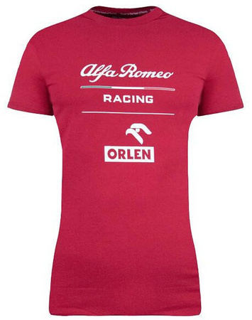 Koszulka Alfa Romeo Racing Orlen F1 Essentials Collection damska t-shirt czerowna