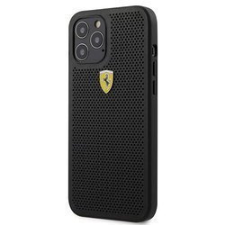 Ferrari FESPEHCP12SBK iPhone 12 mini 5,4" czarny/black hardcase On Track Perforated