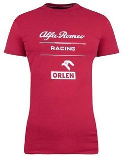 Koszulka Alfa Romeo Racing Orlen F1 Essentials Collection damska t-shirt czerowna