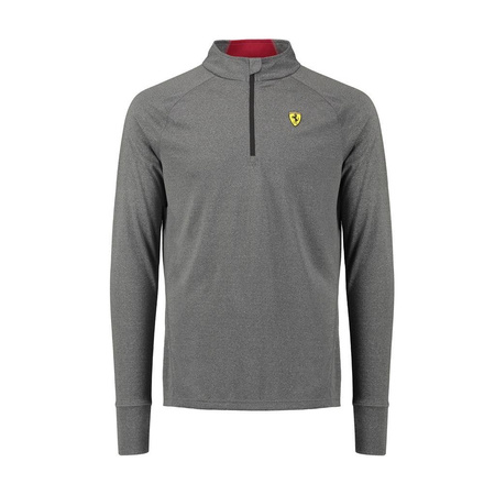 Scuderia Ferrari F1 Long Sleeve Midlayer Zip Tee