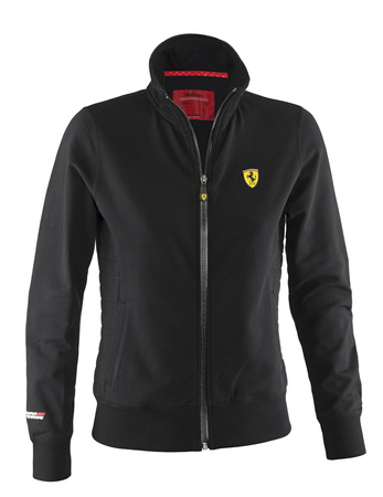 Bluza Ferrari damska rozpinana ze stójka Ferrari F1 Zip Sweatshirt czarna
