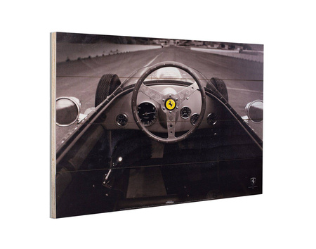 Ferrari F1 Vintage Quarter Mile - painting on wood
