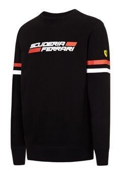 Bluza Ferrari męska z długim rękawem Ferrari F1 Crew Sweat czarna