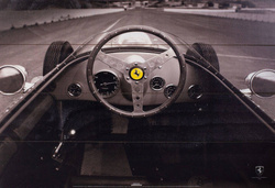 Ferrari F1 Vintage Quarter Mile - painting on wood