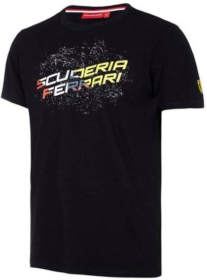 Koszulka Ferrari męska t-shirt Ferrari F1 Fracture czarna