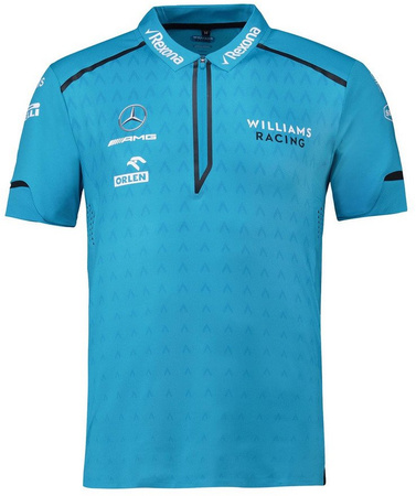 Koszulka polo Robert Kubica F1 Williams Racing męska niebieska