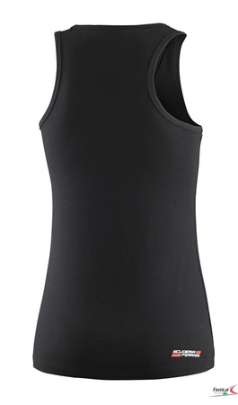 Koszulka damska Ferrari Womens Racer Back Top - Black