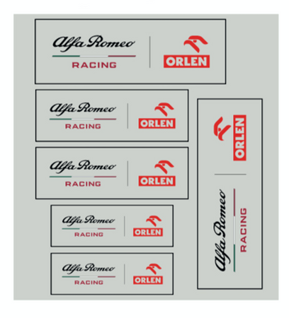 Naklejka Alfa Romeo Racing Orlen
