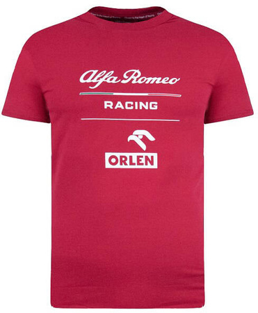 Koszulka Alfa Romeo Racing Orlen F1 Essentials Collection męska t-shirt czerwona