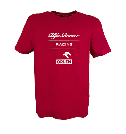 Koszulka Alfa Romeo Racing Orlen F1 Essentials Collection męska t-shirt czerwona