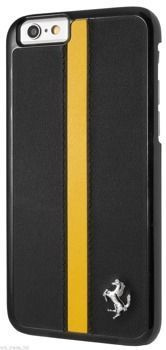 Skórzane etui Ferrari F1 do iPhone 6/6S czarna