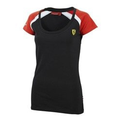 Koszulka Ferrari damska t-shirt Ferrari F1 damska Race Tee czarna
