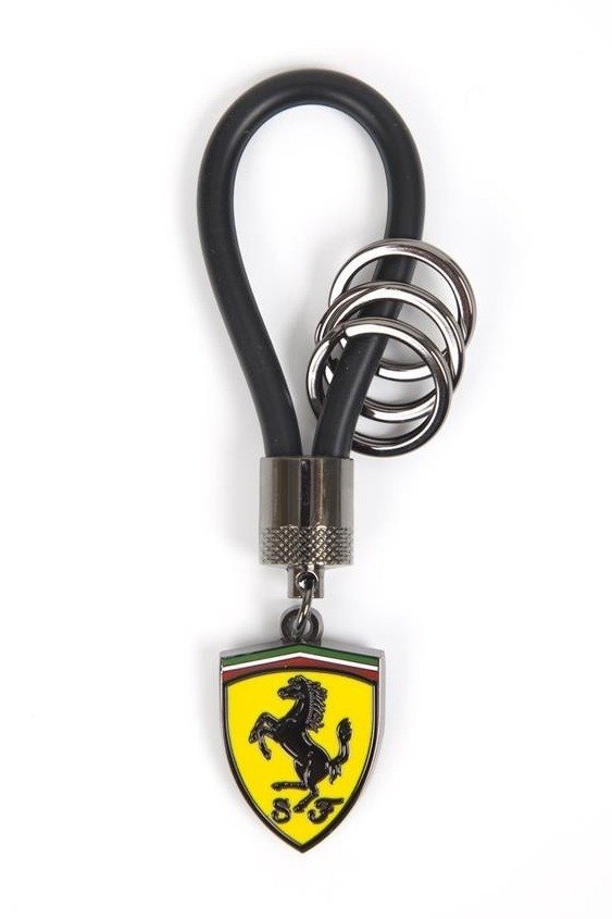 Breloczek Ferrari do kluczy Ferrari F1 Rubber Strap czarny