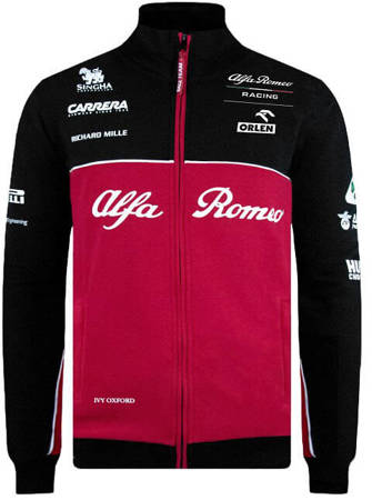 Bluza Alfa Romeo Racing Orlen F1 męska z długim rękawem czerwona 