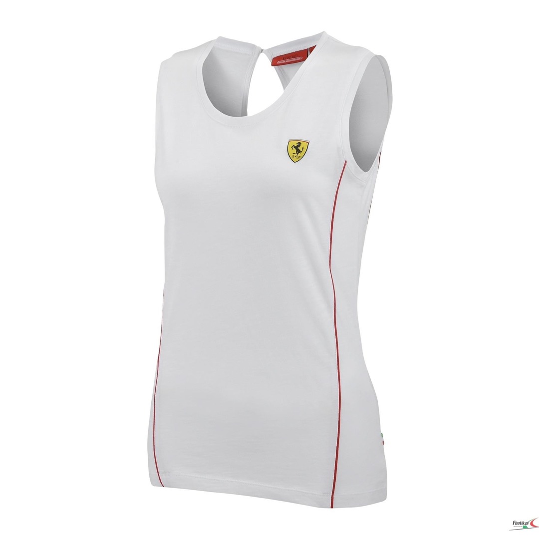 Koszulka Ferrari damska top Ferrari F1 Track Top w kolorze białym