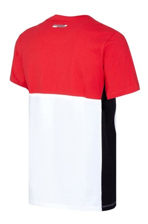 Koszulka Ferrari męska t-shirt Scuderia Ferrari F1 Cut & Sew w kolorze biało - czerwonym