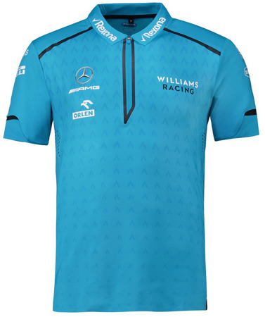 Koszulka polo Robert Kubica F1 Williams Racing męska niebieska